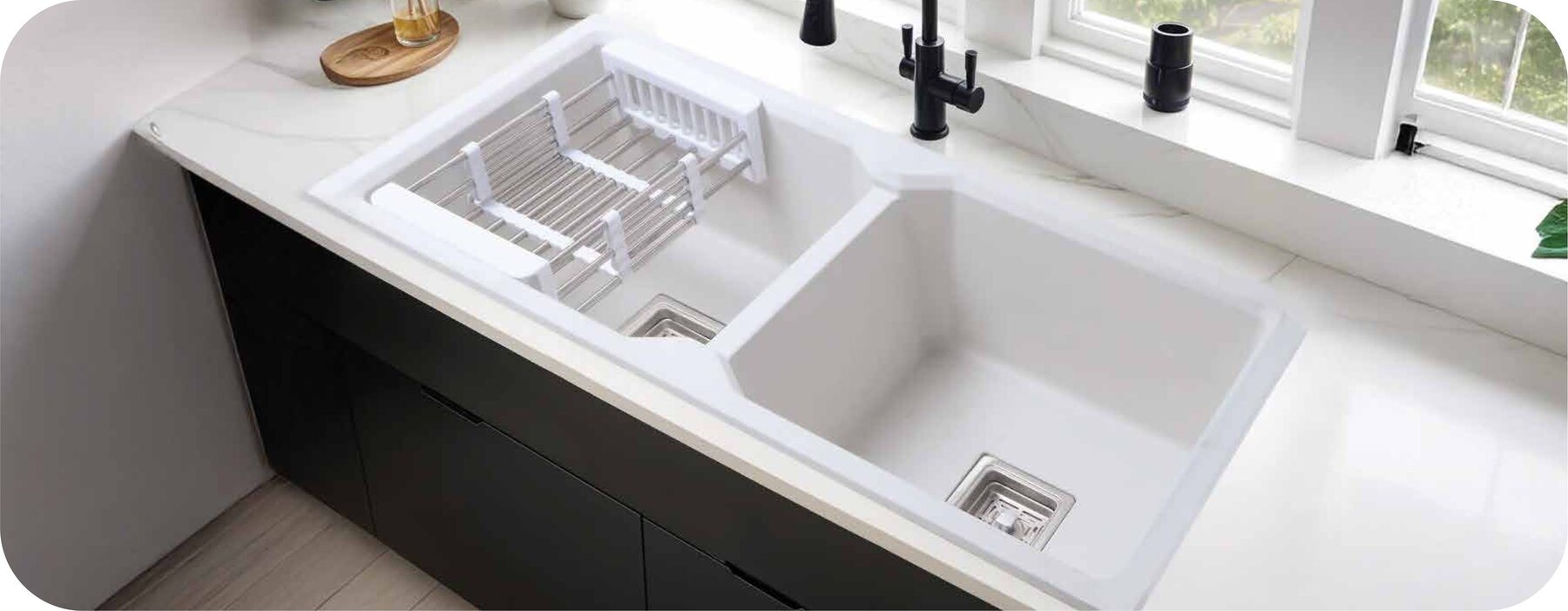 Double Bowl Immense Series installed