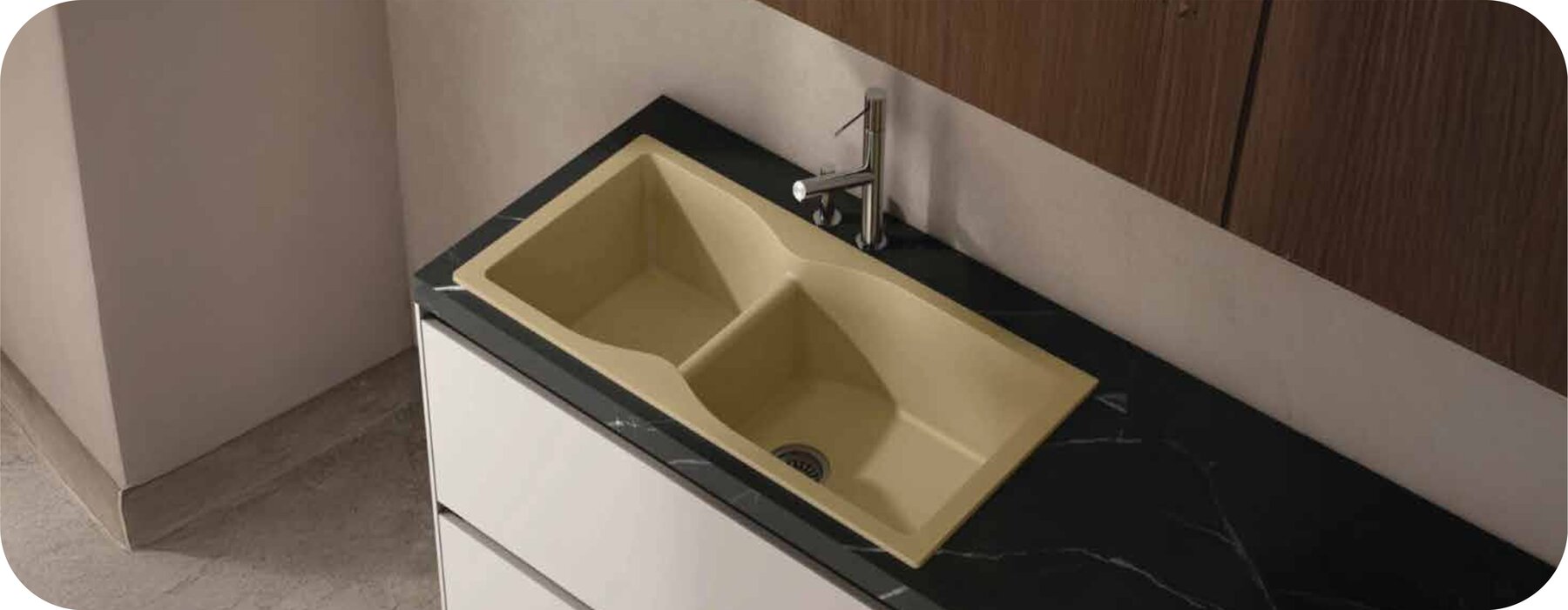 Double Bowl Immense Series installed