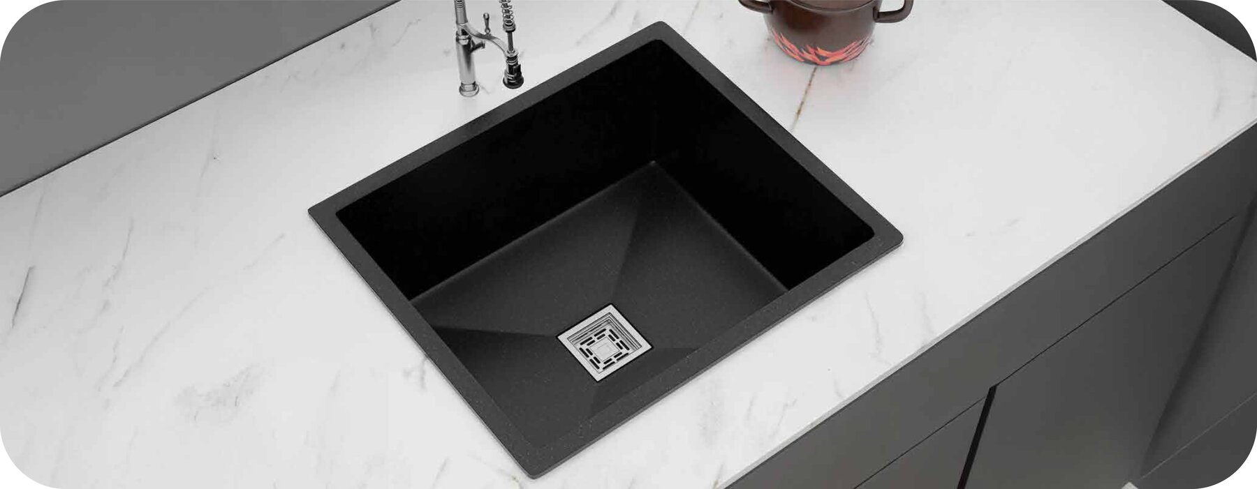 Single Bowl Natural Series installed