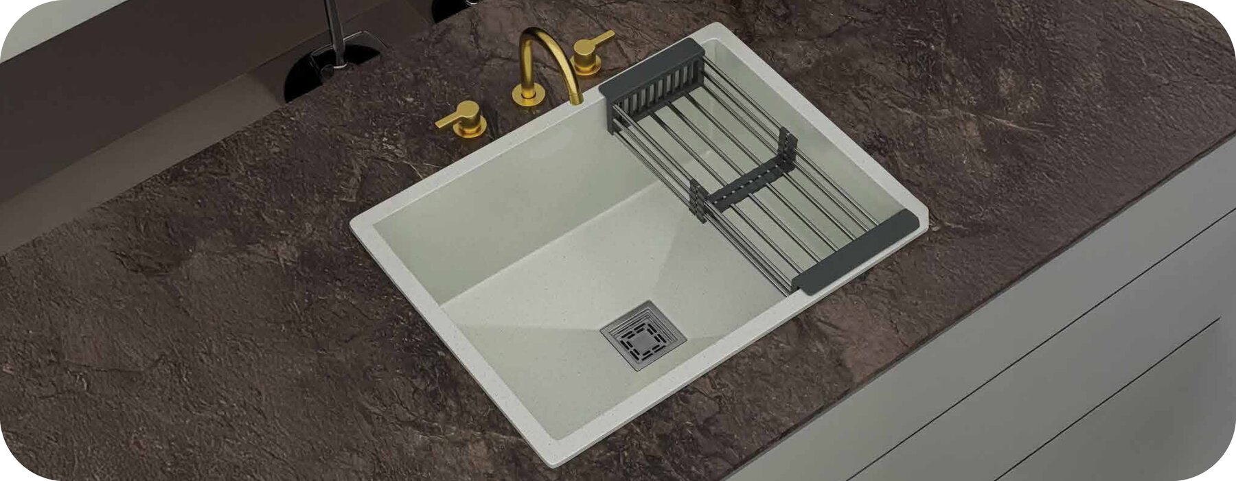 Single Bowl Natural Series installed