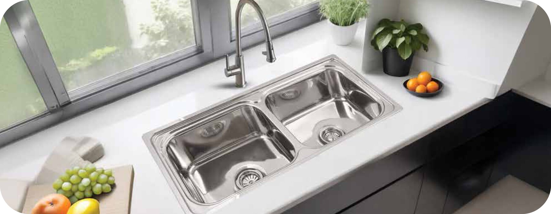 Double Bowl Immense Series installed