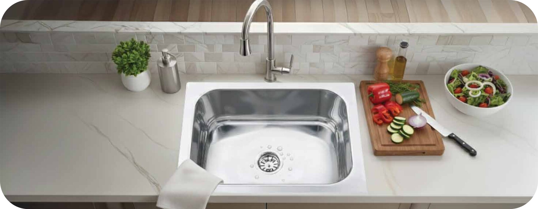 Single Bowl Matrix Series installed